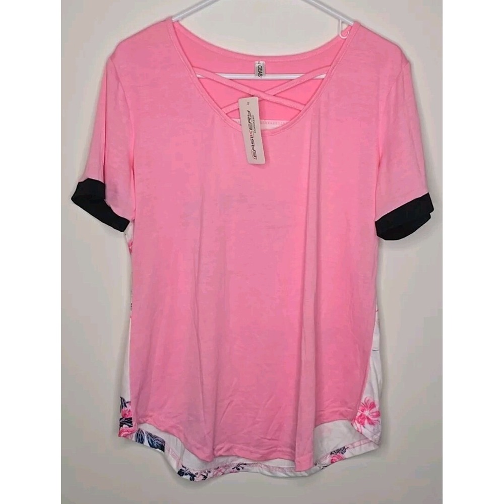 Ceasikery Barbiecore Short Sleeve Womens Floral Top Casual‎ Tunic Blouse Shirt